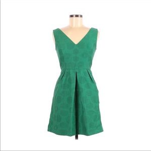 Jcrew jaquered fit and flare dress. Size 12